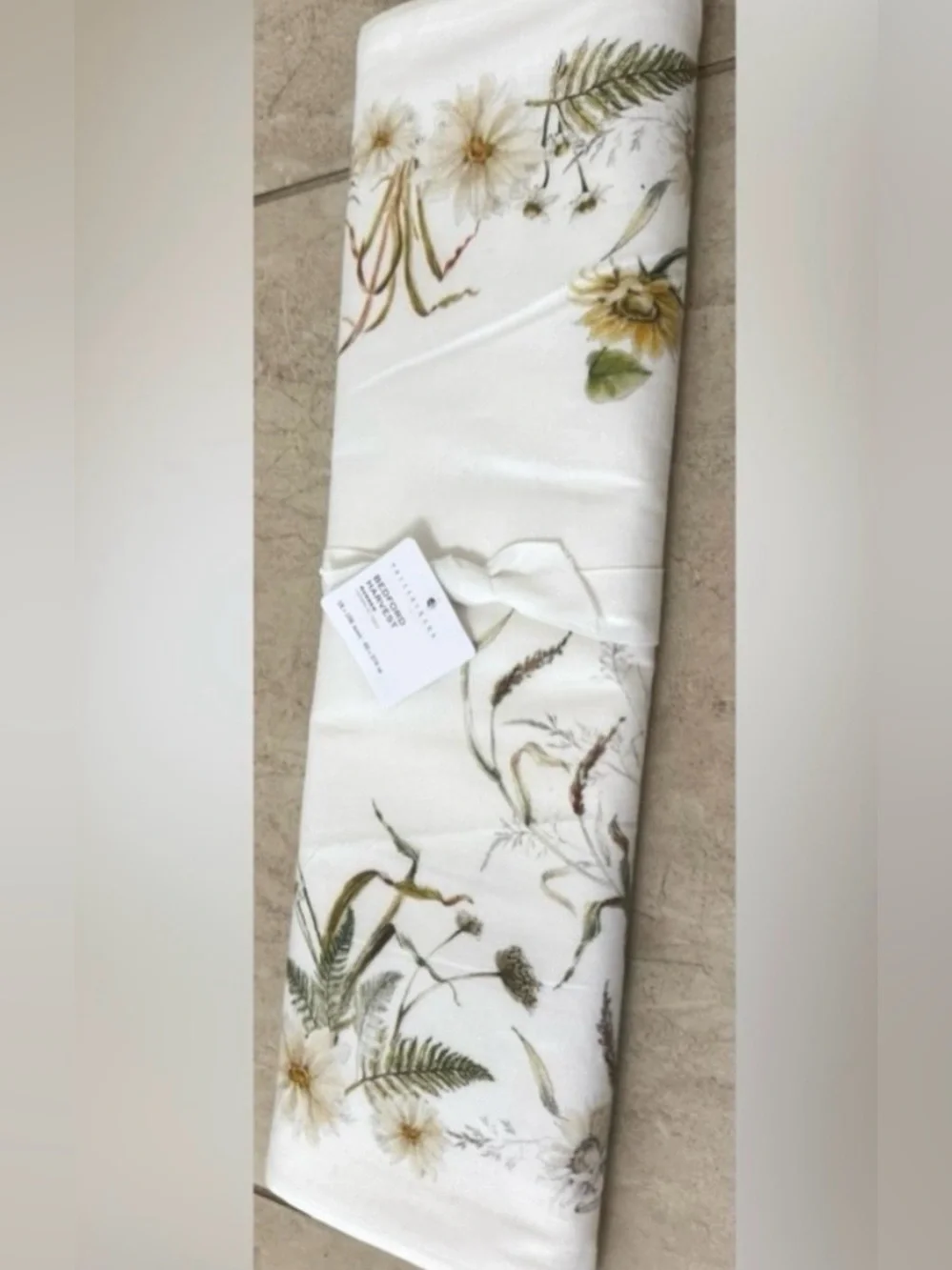 Pottery Barn Bedford Harvest Cotton/Linen Table Runner